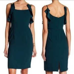 NWT New Nanette Lepore Cocktail Dress Emerald Green 10 Nordstrom